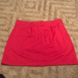 Bright pink tennis skirt